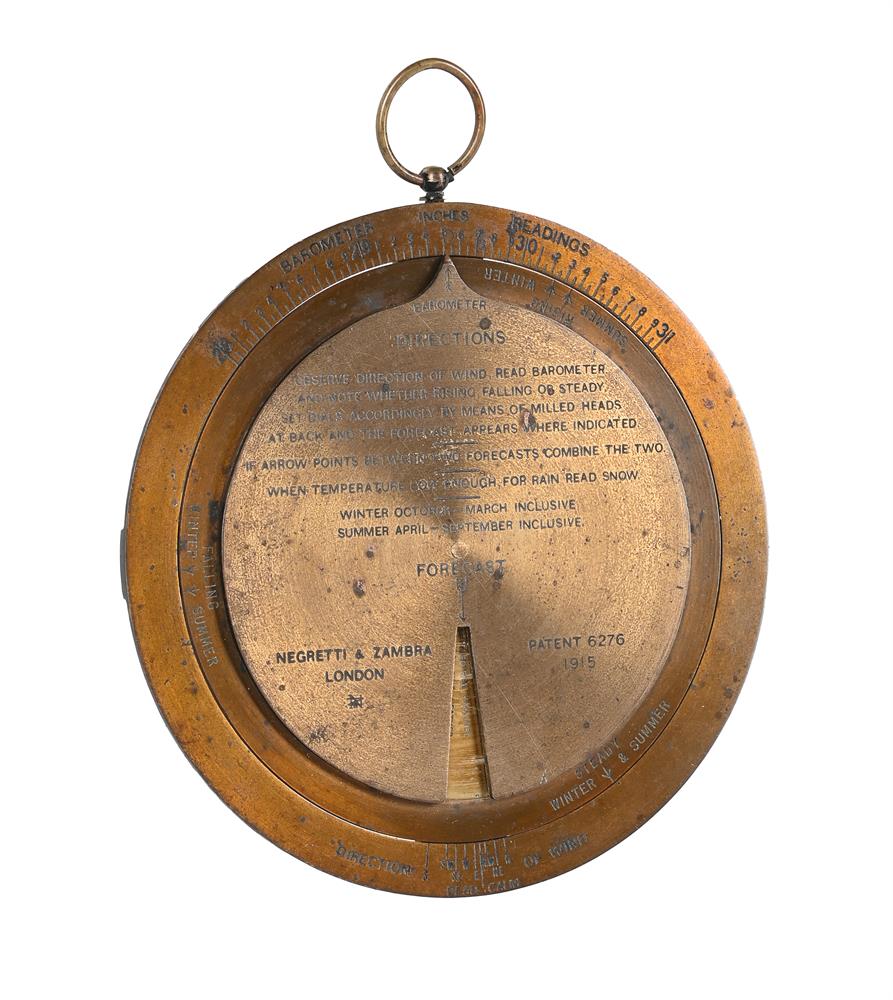 A RARE LACQUERED BRASS TABLE WEATHER FORECASTING CALCULATOR - Image 2 of 6