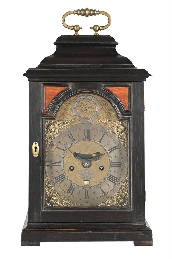 Y AN INTERESTING QUEEN ANNE EBONY TABLE/BRACKET CLOCK - Image 8 of 8