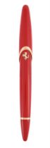 MONTEGRAPPA, FERRARI, A LIMITED EDITION RACING RED LACQUER FOUNTAIN PEN