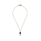 VICTOR MAYER FOR FABERGÉ, A MODERN BLUE ENAMEL EGG PENDANT ON CHAIN