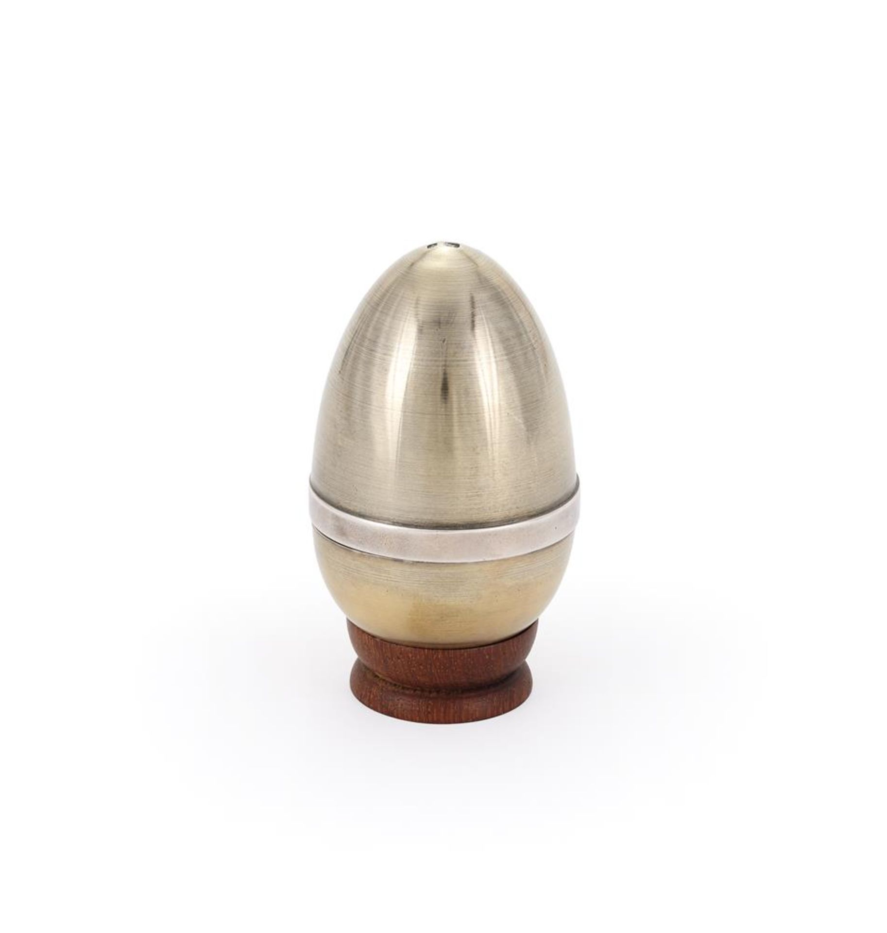 A SILVER GILT AND ENAMEL SURPRISE EGG - Image 2 of 4
