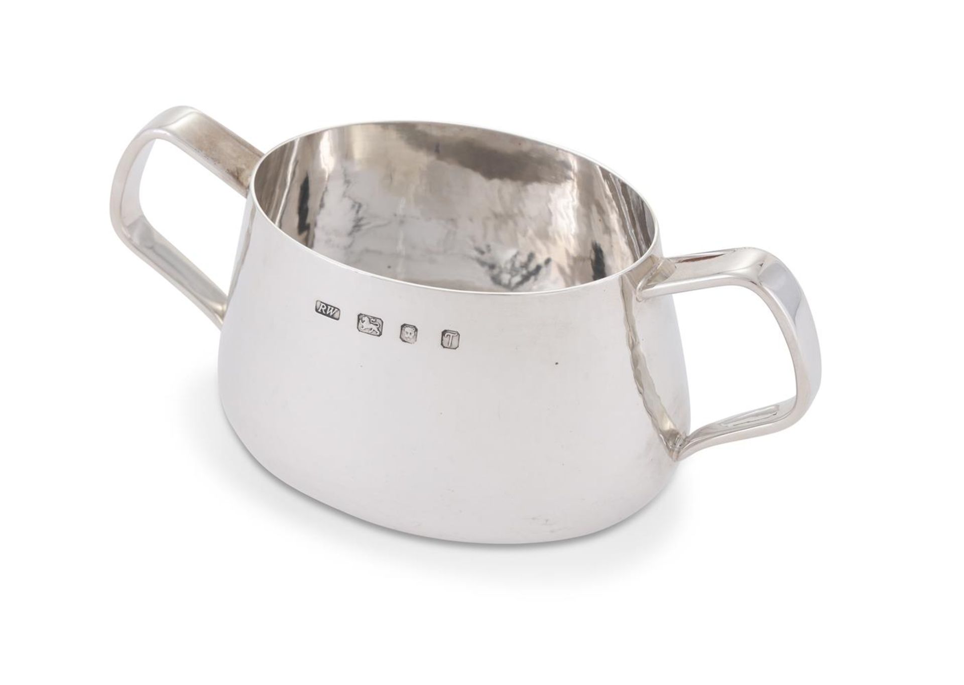 A SILVER MODERNIST FOUR PIECE OVAL TEA AND COFFEE SET - Image 2 of 2