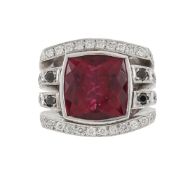STEPHEN WEBSTER, A RUBELLITE AND DIAMOND DRESS RING
