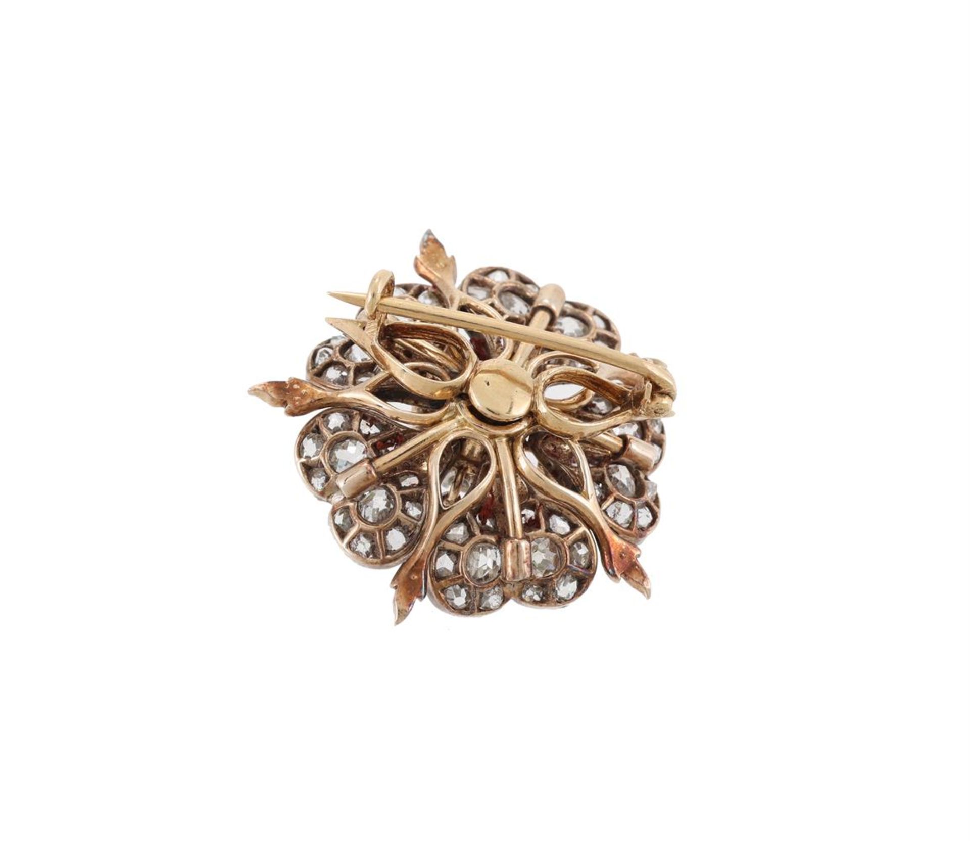 A LATE VICTORIAN DIAMOND DOG ROSE BROOCH, CIRCA 1880 - Image 2 of 2