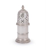 A WILLIAM III SILVER BRITANNIA STANDARD LIGHTHOUSE CASTER