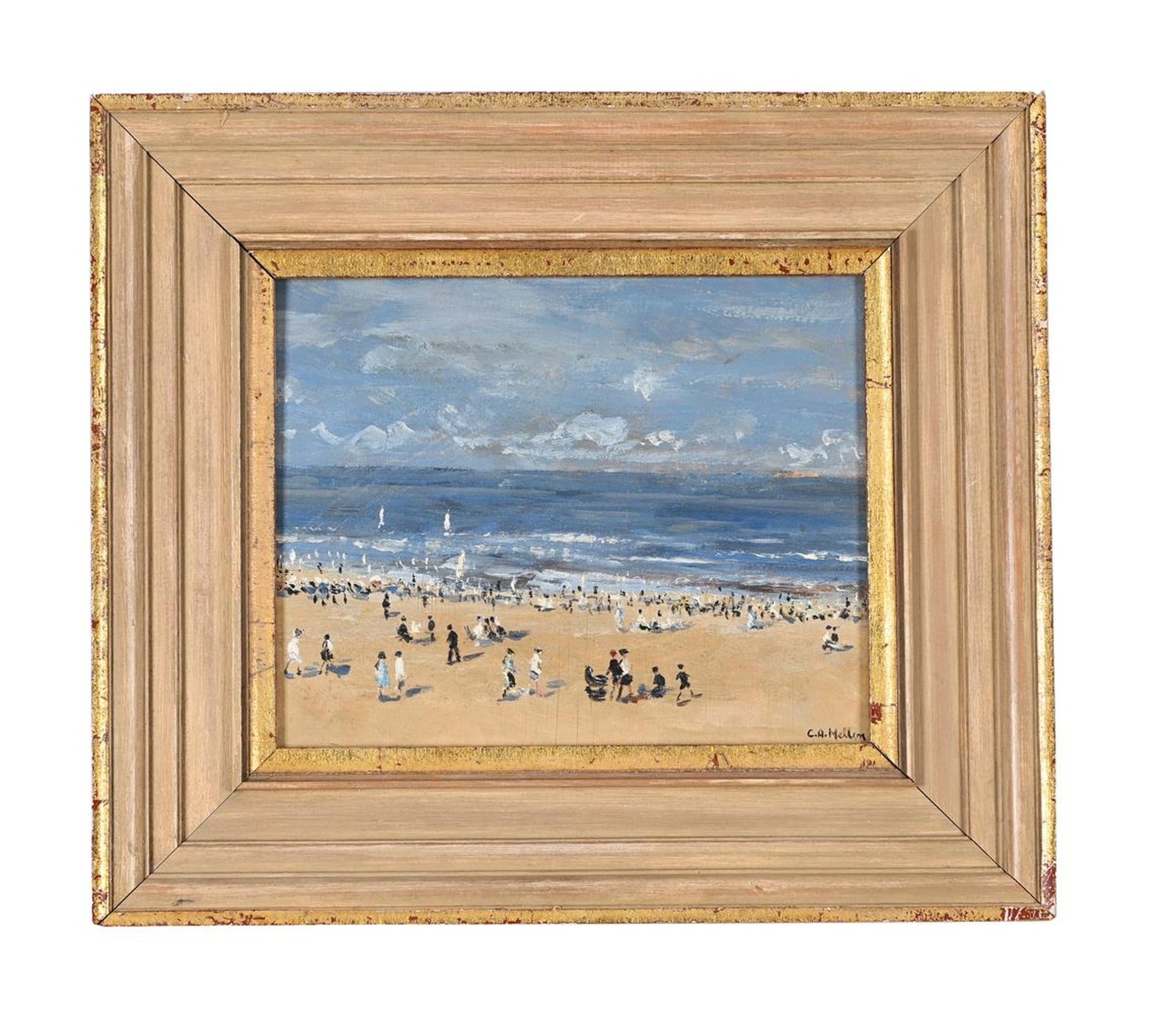 λ CAMPBELL ARCHIBALD MELLON (BRITISH 1876-1955), FIGURES ON THE BEACH - Image 2 of 3