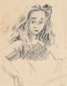 λ MERVYN PEAKE (BRITISH 1911-1968), STUDY OF A GIRL, HEAD AND SHOULDER