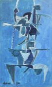 λ ROY TURNER DURRANT (BRITISH 1925-1998), BLUE PENDULOUS FORM