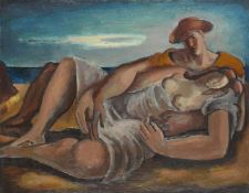 BERNARD MENINSKY (BRITISH 1891-1950), LOVERS ON A BEACH