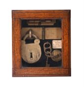 SURREALIST SCHOOL (20TH CENTURY), LOCK DISPLAY CABINET