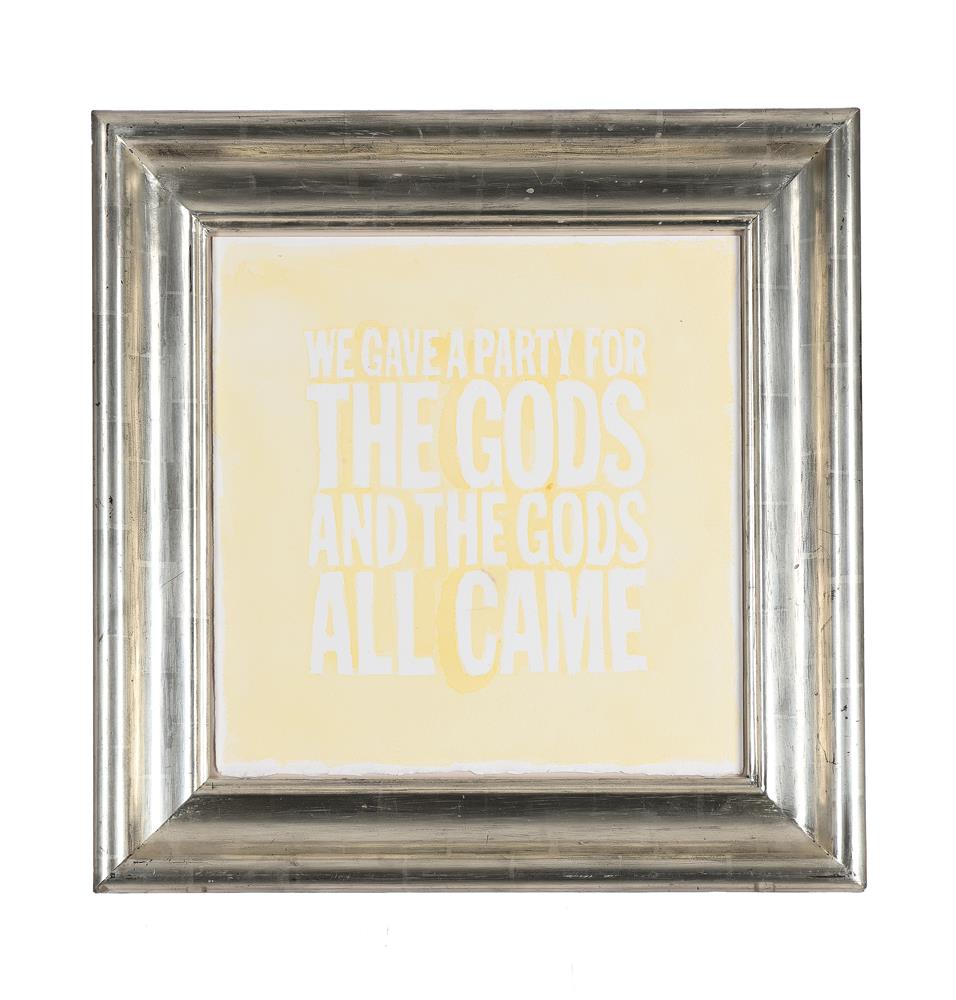 JOHN GIORNO (AMERICAN 1936-2019), WE GAVE A PARTY FOR THE GODS AND THE GODS ALL CAME - Image 2 of 2