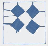 λ SANDRA BLOW (BRITISH 1925-2006), UNTITLED (FOUR BLUE DIAMONDS)
