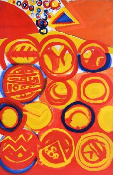 SIR TERRY FROST (BRITISH 1915-2003), UNTITLED RED & YELLOW