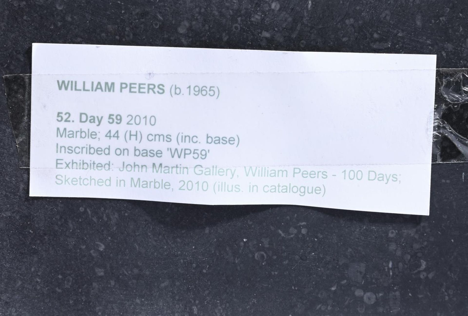 λ WILLIAM PEERS (BRITISH B. 1965), DAY 59 - Image 3 of 3