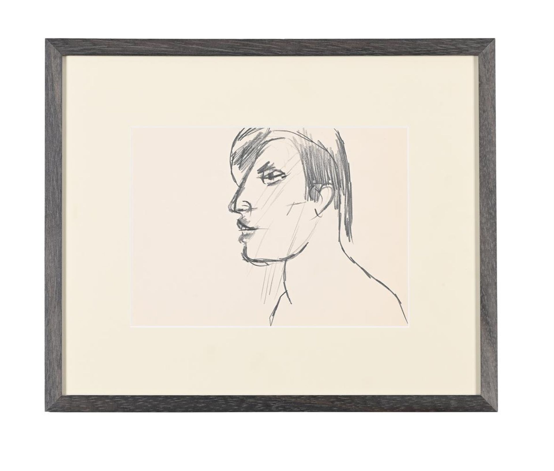 λ KEITH VAUGHAN (BRITISH 1912-1977), HEAD OF A MAN IN PROFILE - Bild 2 aus 2