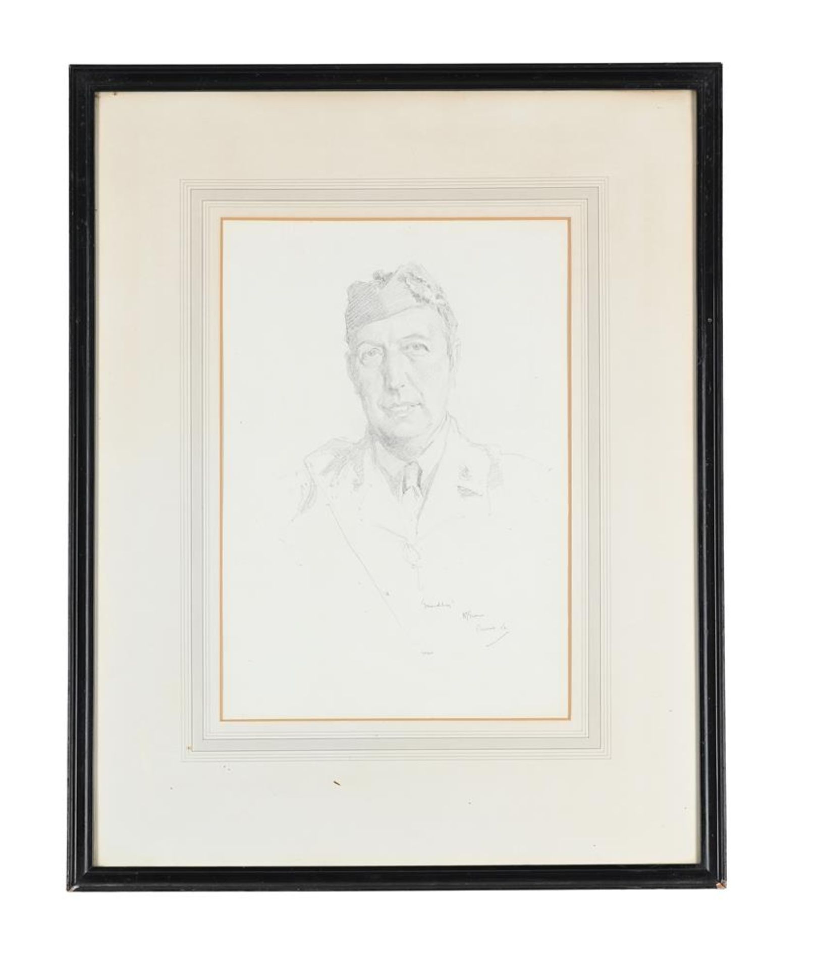 λ SIR HERBERT JAMES GUNN (BRITISH 1893-1964), SKETCH FOR PORTRAIT OF EDWARD GRINDLAY (2) - Image 4 of 6