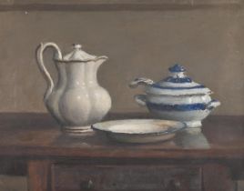 BRITISH SCHOOL (20TH CENTURY), STILL LIFE OF COFFEE POT