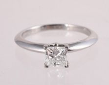 TIFFANY & CO., A DIAMOND SINGLE STONE RING