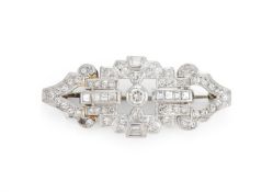 A MID 20TH CENTURY DIAMOND BROOCH, CIRCA 1950