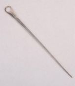 A GEORGE III SILVER MEAT SKEWER