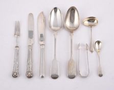 A COLLECTION OF SILVER FLATWARE