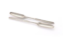 A GEORGE III SILVER MARROW SCOOP