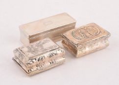THREE SILVER BOXES