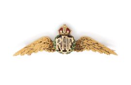 MILITARY INTEREST, AN ENAMELLED RAF BROOCH