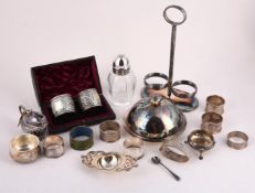 A COLLECTION OF SILVER AND ELECTRO-PLATED ITEMS