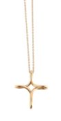ELSA PERETTI FOR TIFFANY & CO., AN 'INFINITY' CROSS PENDANT NECKLACE