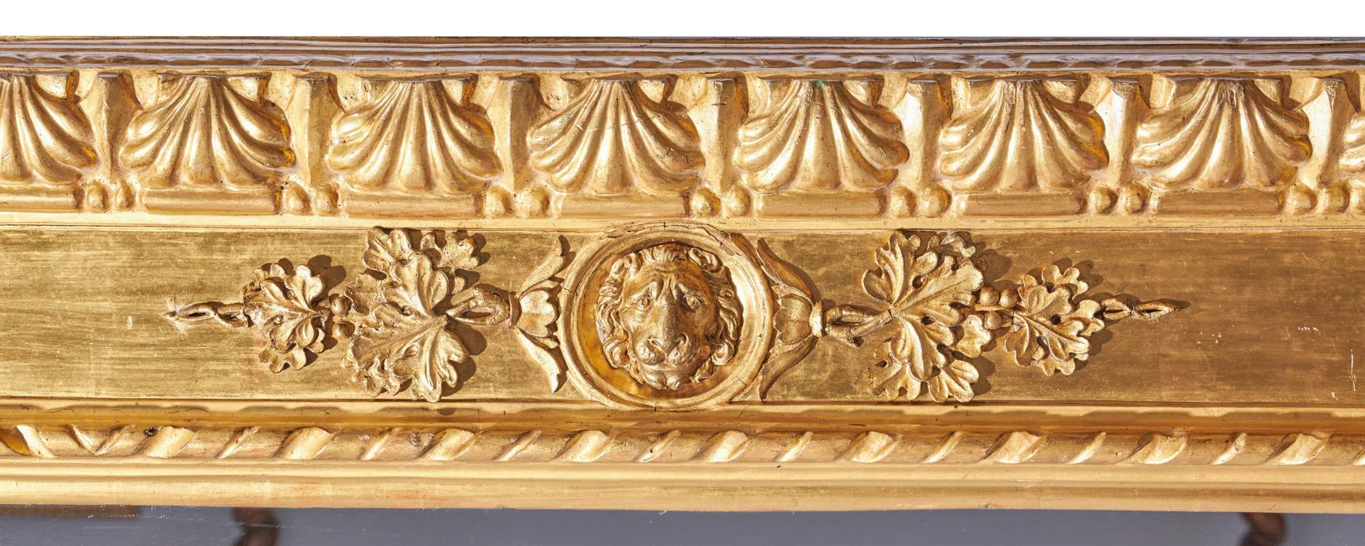 A GILTWOOD MIRROR, ITALIAN - Image 3 of 3