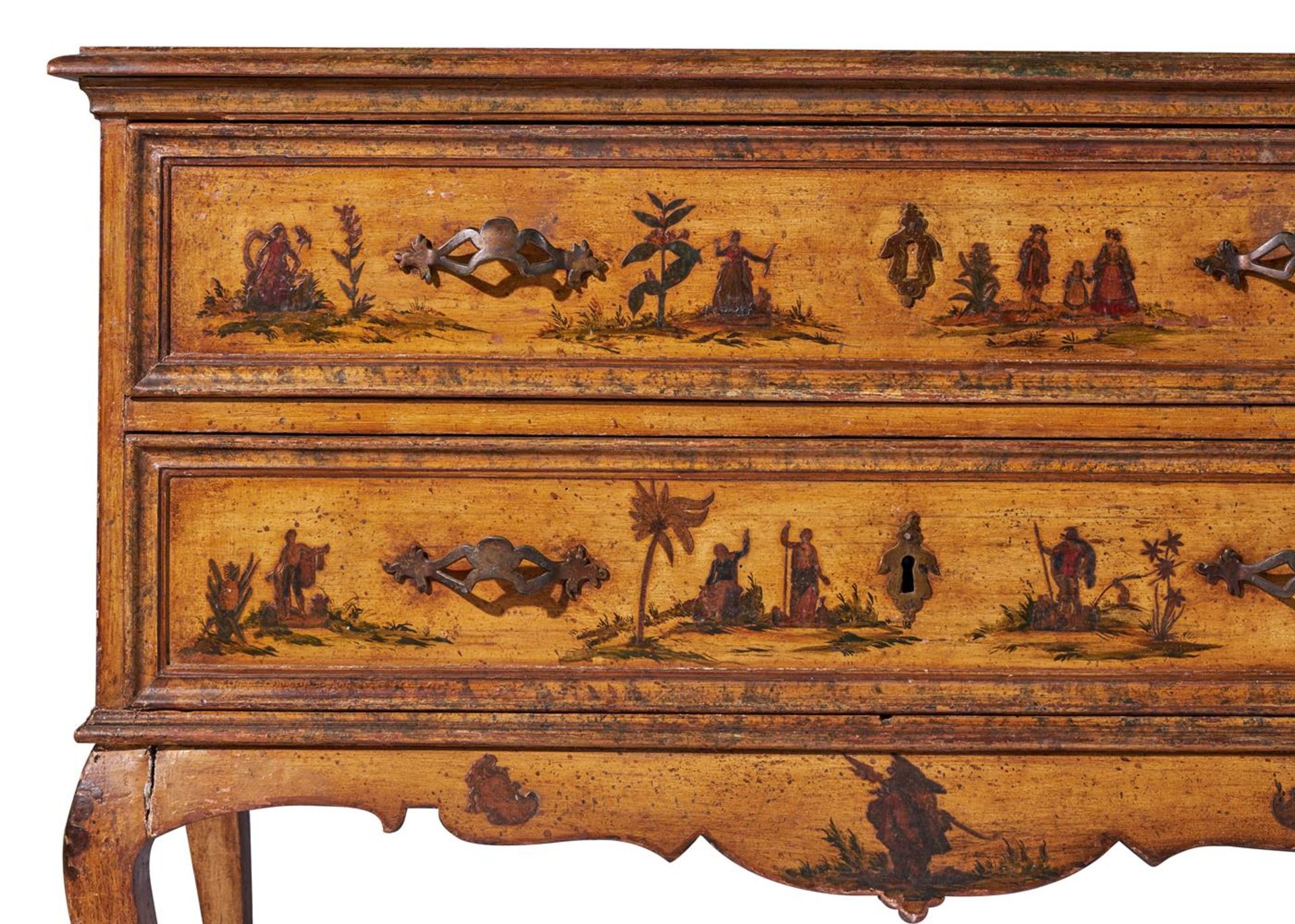 A LACCA POVERA CHEST ITALIAN, LATE 18TH/EARLY 19TH CENTURY - Bild 5 aus 16