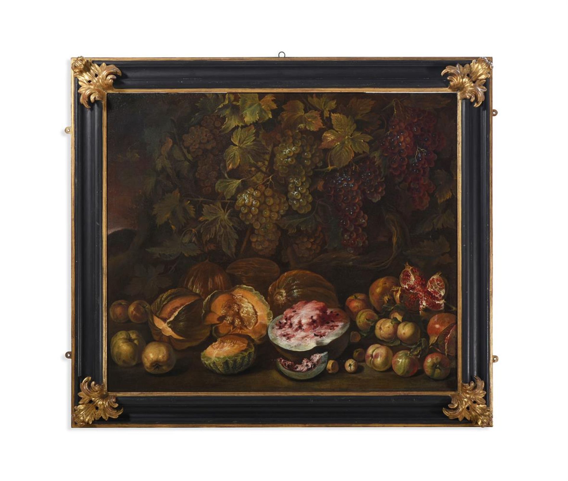 NEAPOLITAN SCHOOL (17TH CENTURY), STILL LIVES WITH VINES, MELONS, AND OTHER FRUIT (2) - Bild 2 aus 9