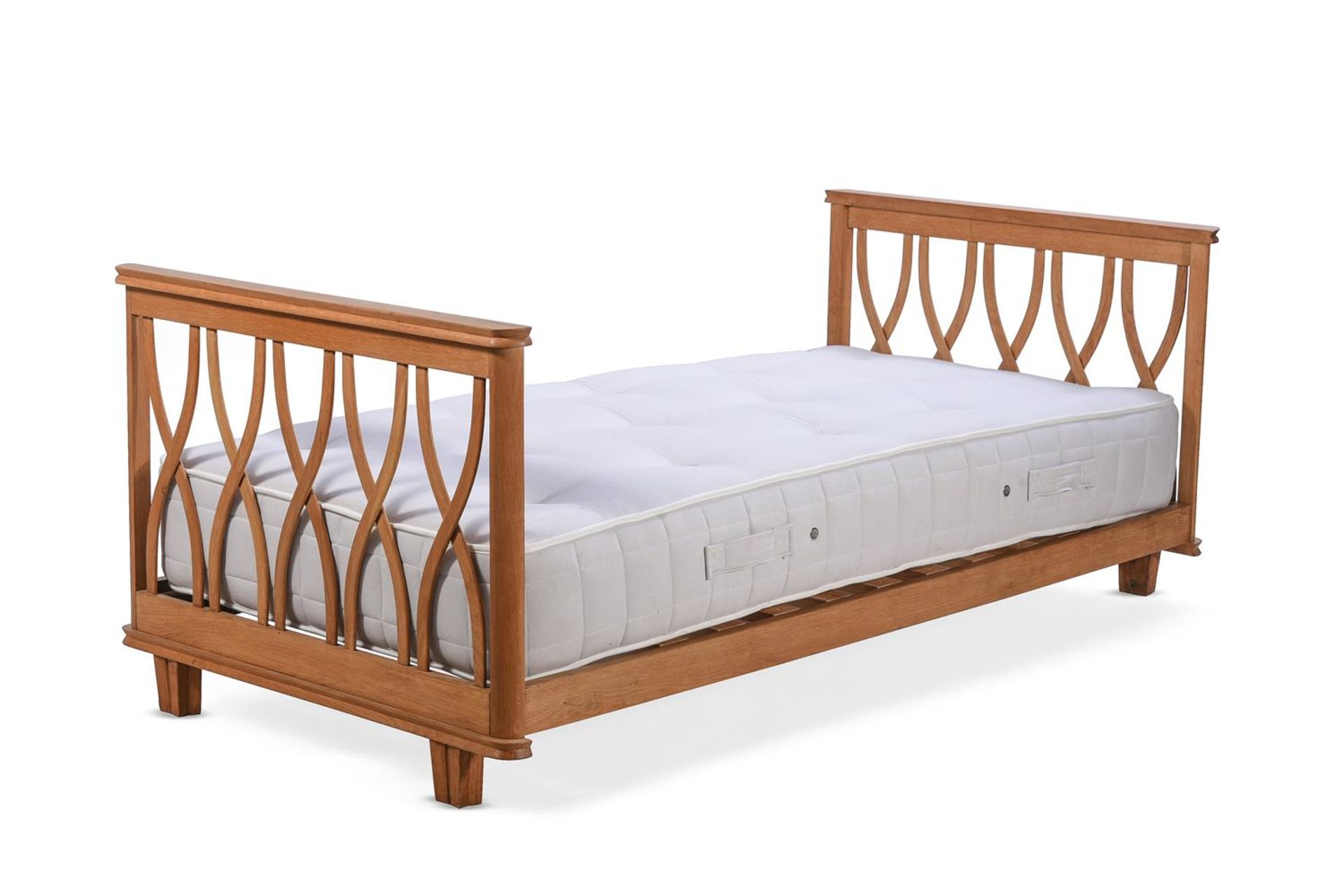A PAIR OF OAK SINGLE BEDS FRENCH, CIRCA 1950s - Image 2 of 4