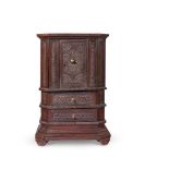 AN ITALIAN WALNUT SIDE CABINET, PIEDMONT OR LIGURIA, EARLY 18TH CENTURY