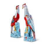 A PAIR OF PORCELAIN PHEASANTS, IN THE MID 18TH CENTURY CHINESE EXPORT MANNER, MODERN