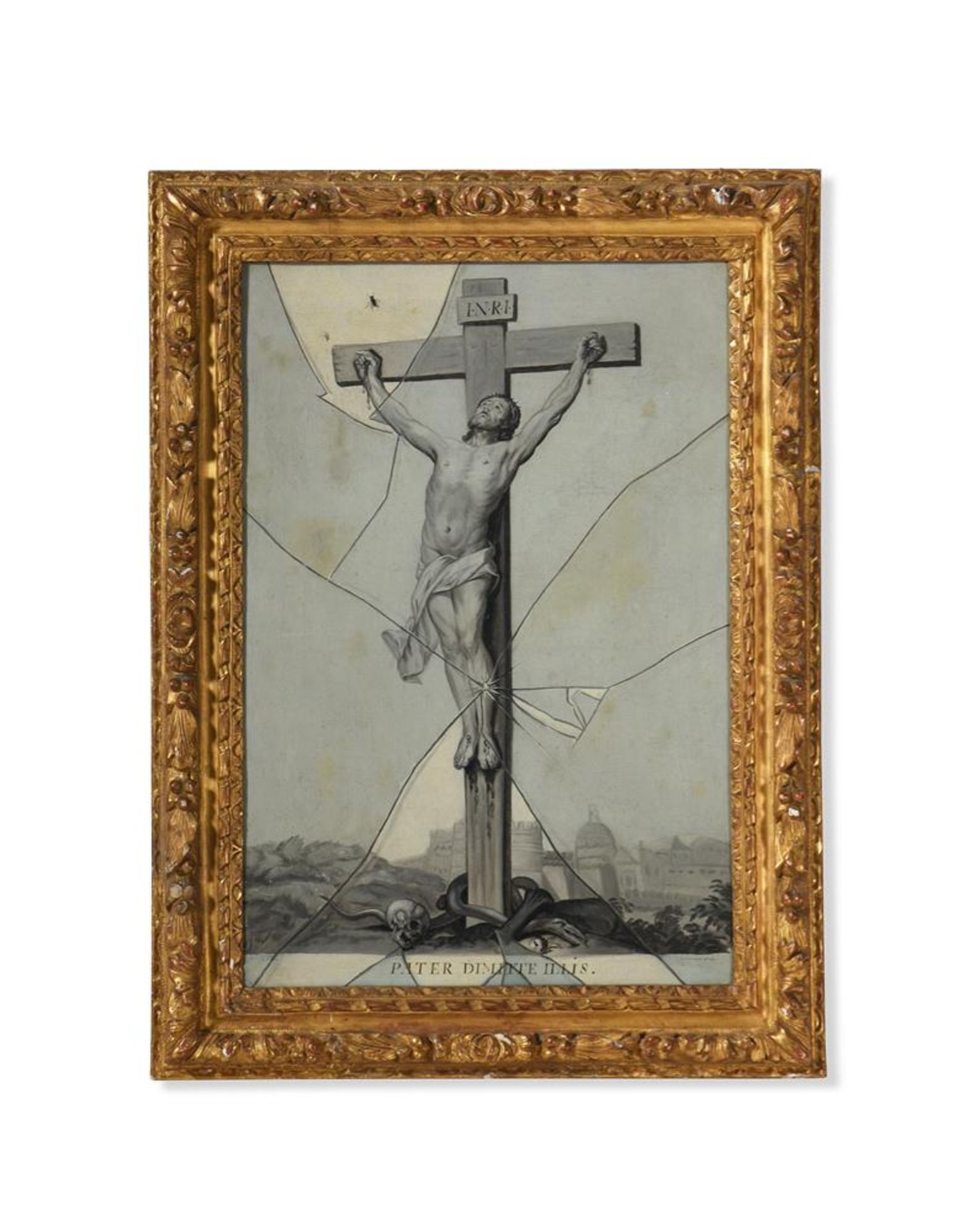 ATTRIBUTED TO GABRIEL GRESLEY (FRENCH 1712-1756), PATER DIMITTE ILLIS: CRUCIFIXION