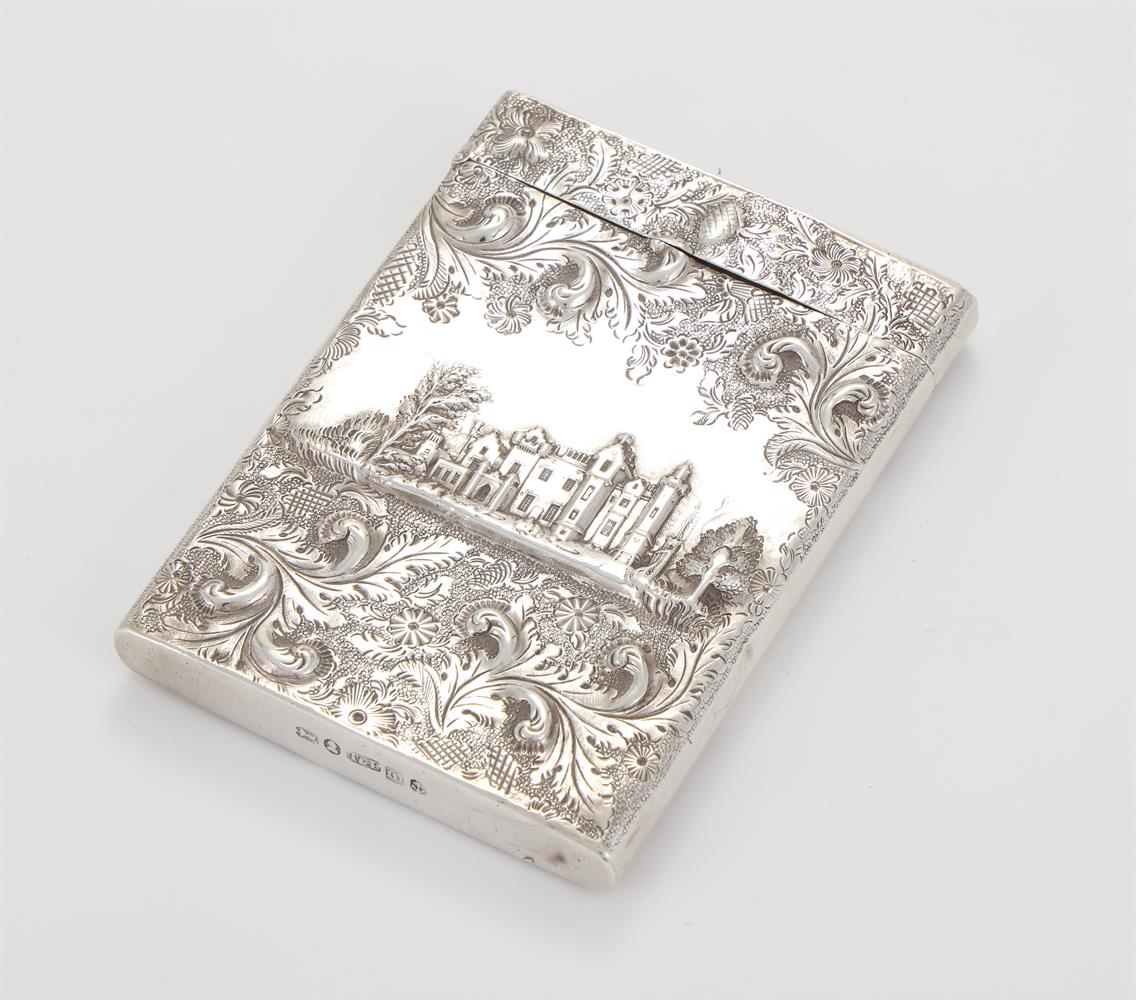 A WILLIAM IV SILVER RECTANGUALR DOUBLE SIDED CASTLE TOP CARD CASE, TAYLOR & PERRY, BIRMINGHAM 1835 - Image 6 of 6