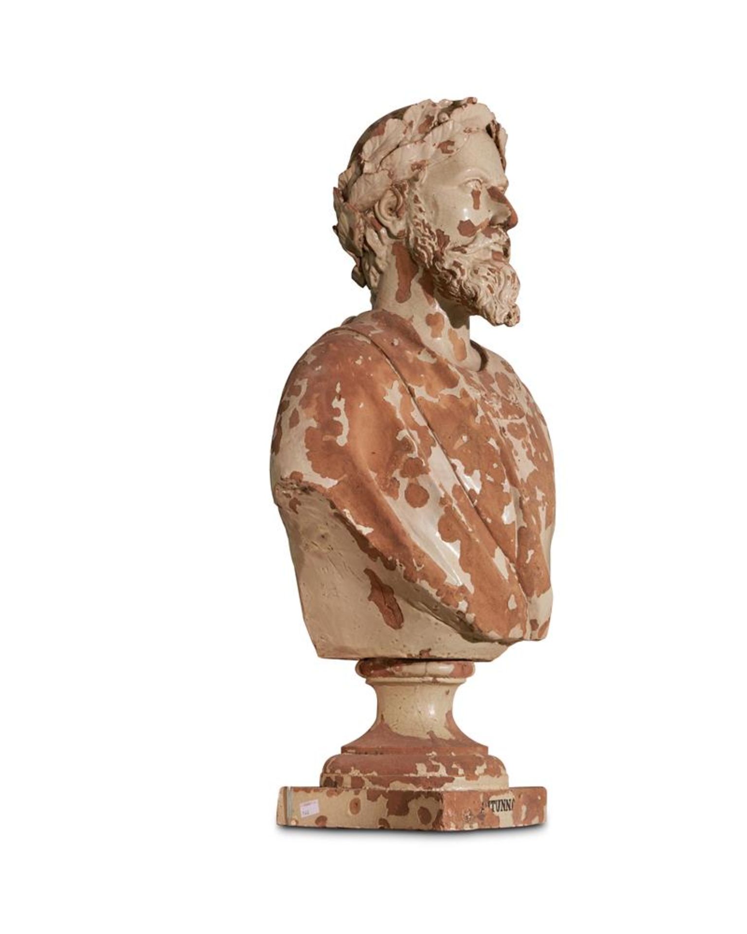 A SET OF SIX ITALIAN GLAZED TERRACOTTA BUSTS, MID-19TH CENTURY - Image 3 of 11