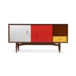 A TEAK SIDEBOARD CIRCA 1950s