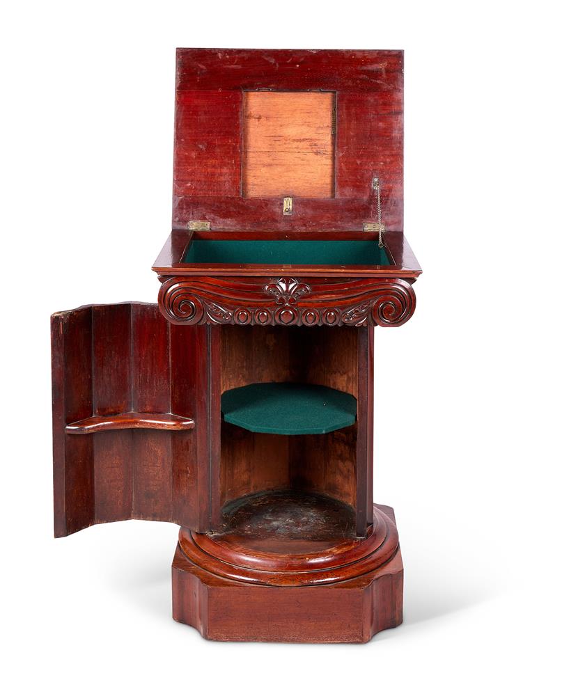 A WILLIAM IV MAHOGANY STAND IN THE FORM OF AN IONIC COLUMN, CIRCA 1835 - Image 2 of 2