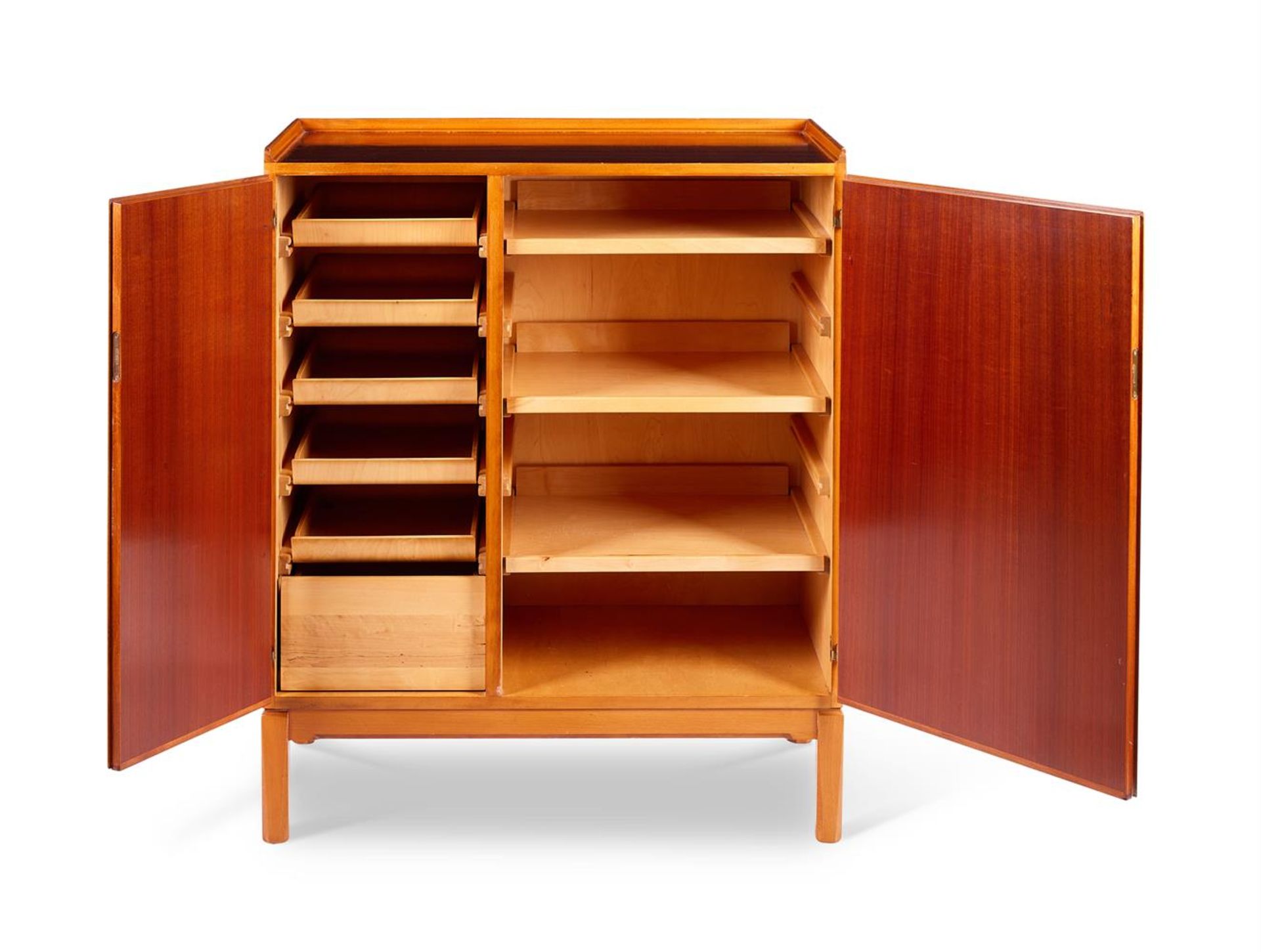 A TEAK AND BEECH SIDE CABINET BY DAVID ROSEN (1910-1993) - Image 2 of 2