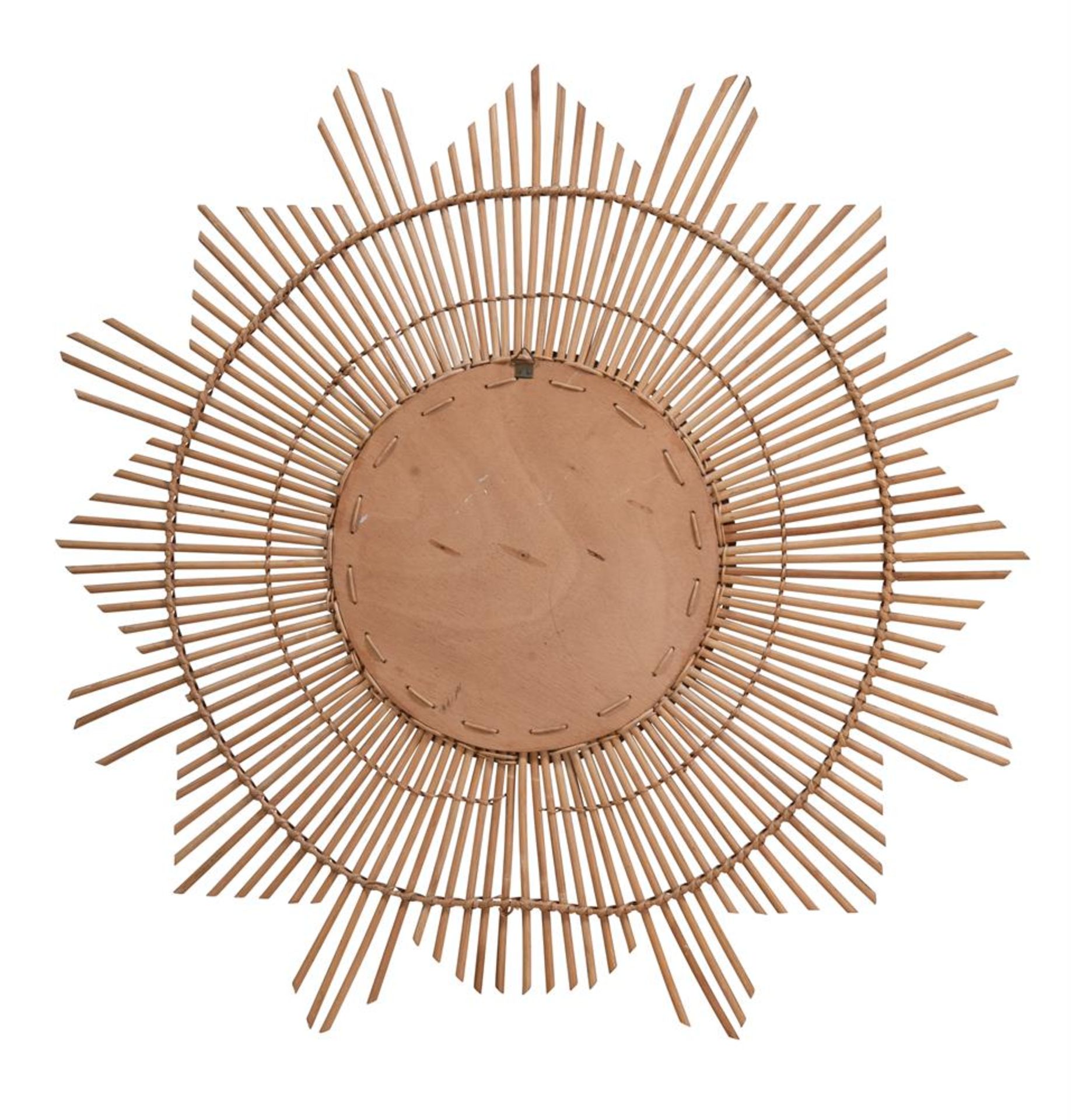 A FRENCH RATTAN MIRROR, CIRCA 1960 - Image 3 of 3