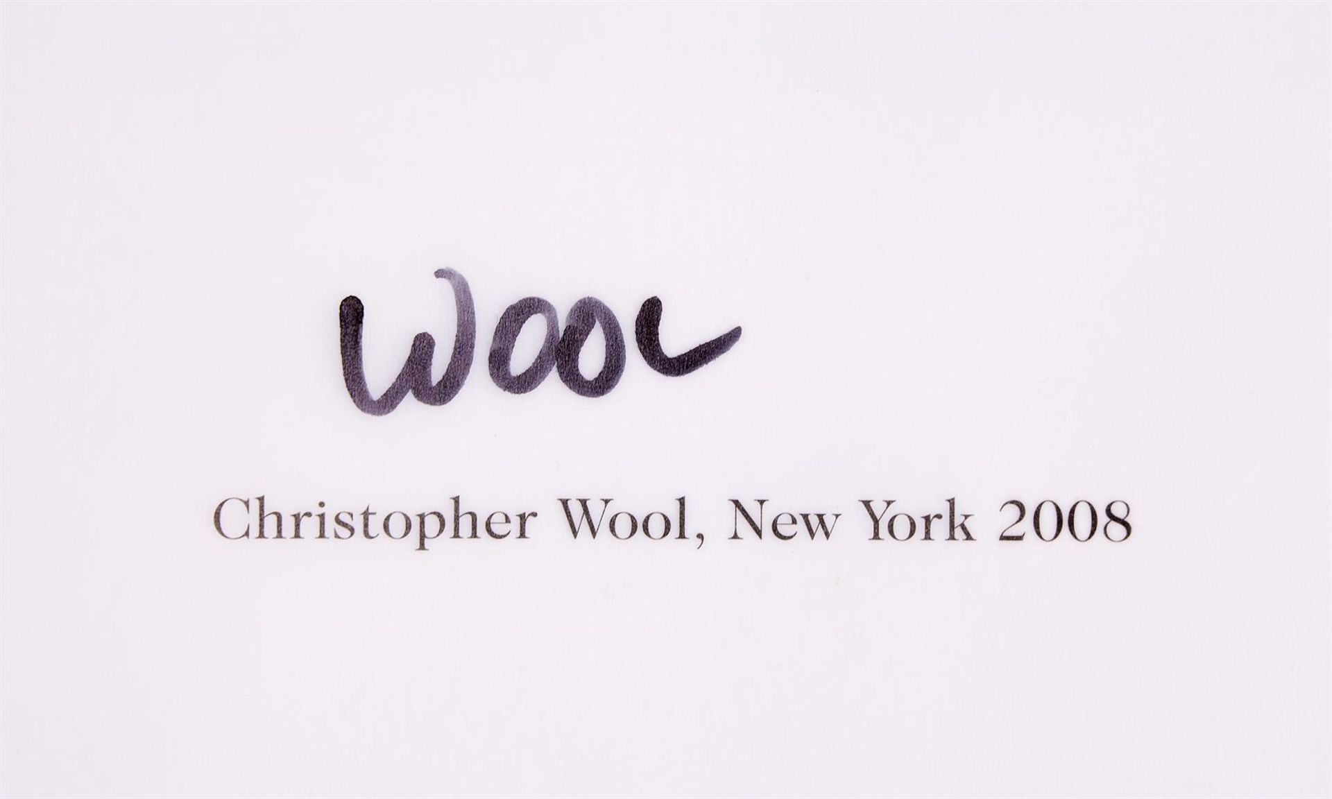 Ɵ CHRISTOPHER WOOL (B.1955), WOOL - Image 3 of 4