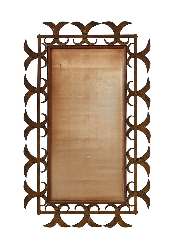 A PAIR OF GILT METAL MIRRORS, CIRCA 1950s , POSSIBLY SPANISH - Image 6 of 6