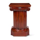 A WILLIAM IV MAHOGANY STAND IN THE FORM OF AN IONIC COLUMN, CIRCA 1835