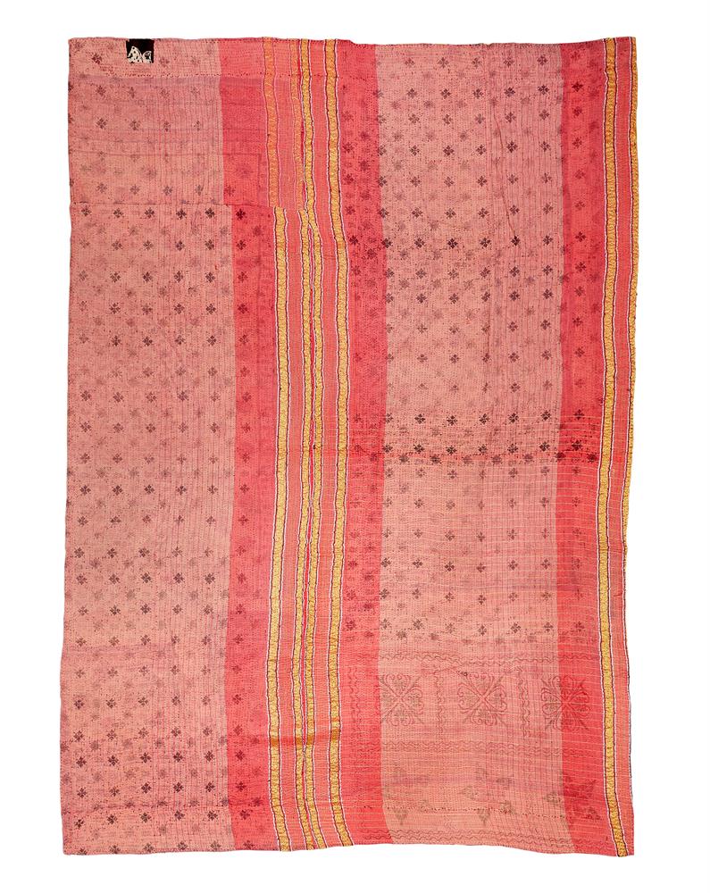 A KANTHA QUILT INDIAN - Image 2 of 2