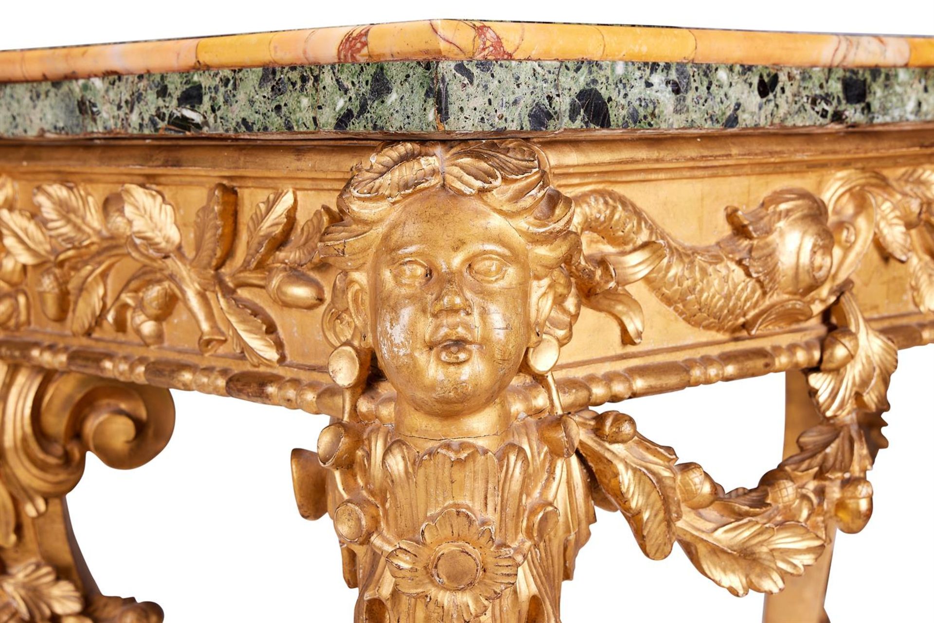 AN ITALIAN GILTWOOD TABLE, ROME, MID 18TH CENTURY - Image 3 of 4