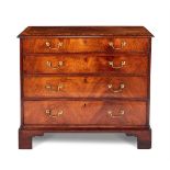 A GEORGE III MAHOGANY AND ELM CHEST SECOND HALF 18TH CENTURY