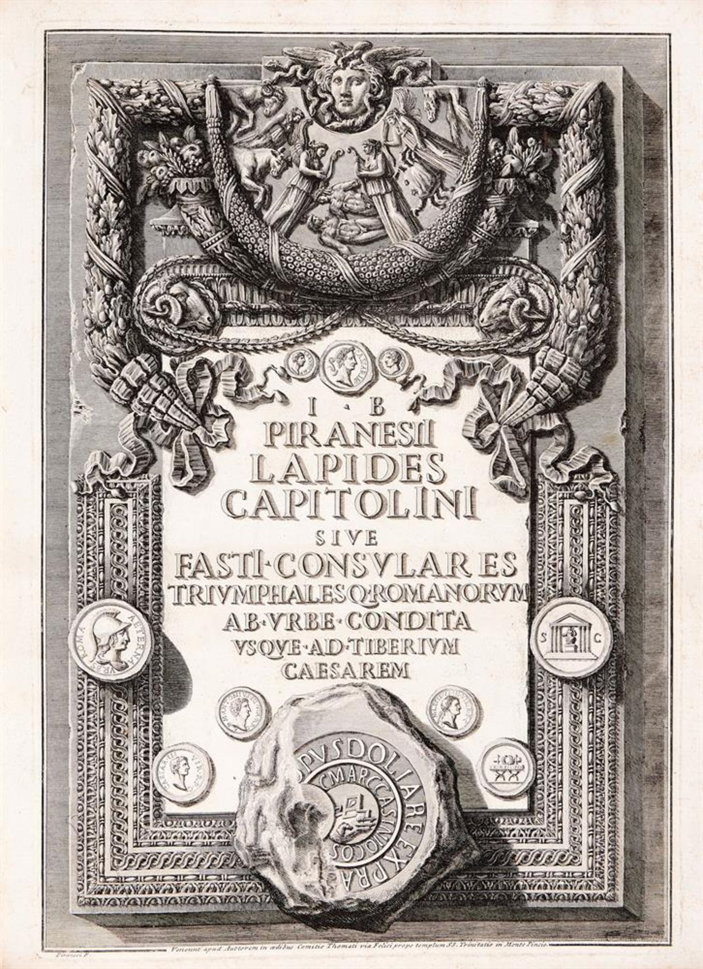 GIOVANNI BATTISTS PIRANESI (ITALIAN 1720 - 1778) - Bild 7 aus 10